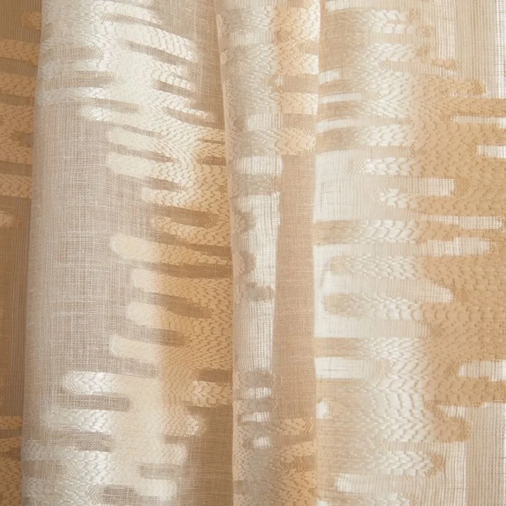 WEST ELM TRELLIS CLIPPED JACQUARD POLE POCKET CURTAINS 48x96 NWT